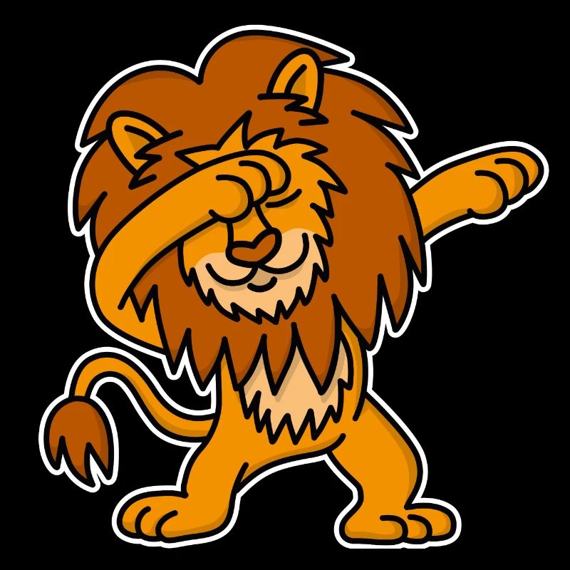 Dab dabbing Löwe tanzen lustig Kinder Geschenk