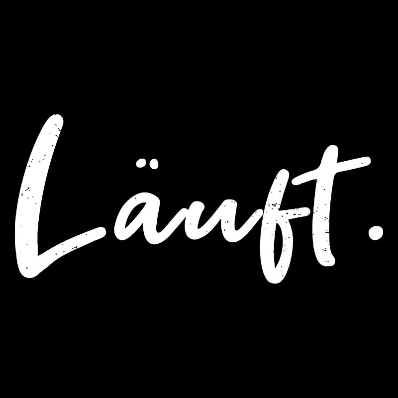 Läuft. – Handlettering Statement