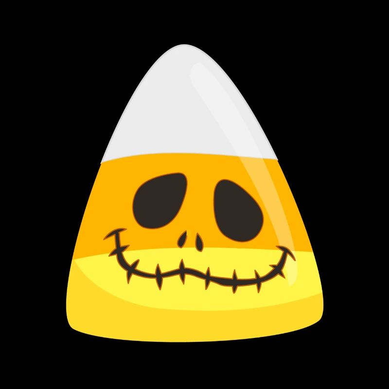 Halloween Candy Corn Pumpkin Emoticon Face