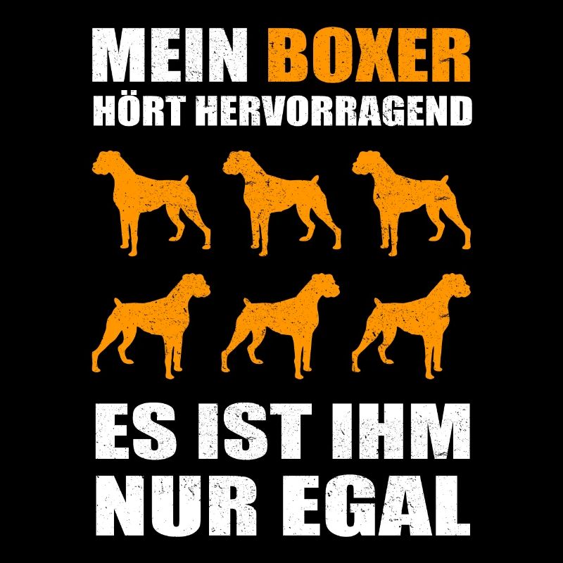 Deutscher Boxer Geschenk mein Boxer hört