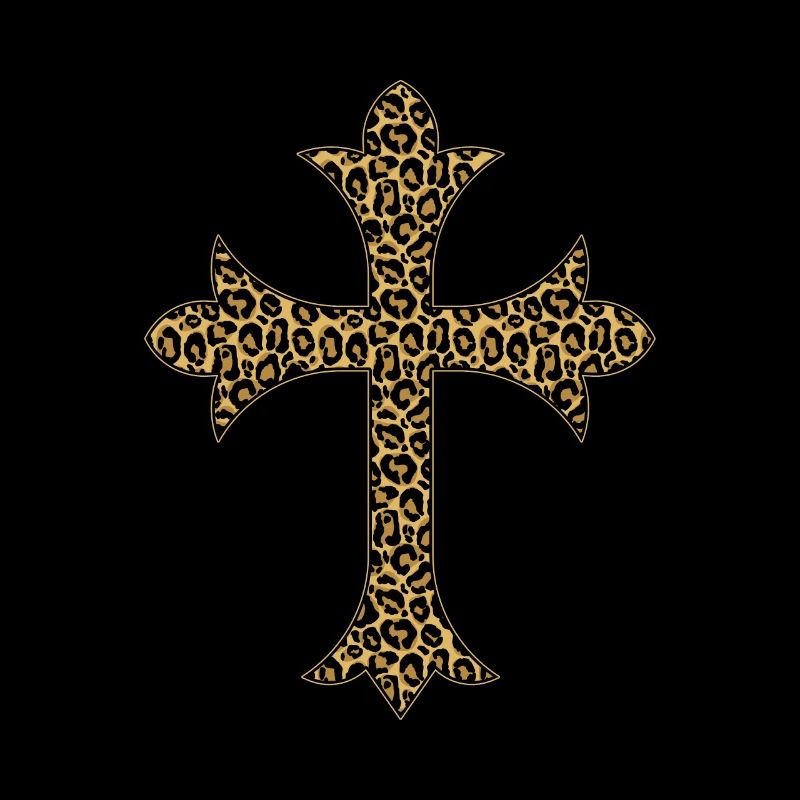 Cross with Leo pattern