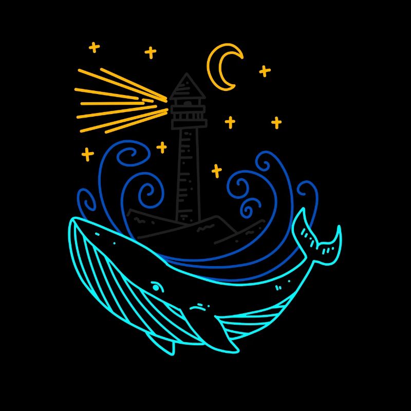 Lune de phare de baleine