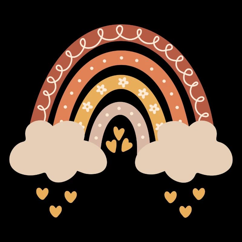 Boho arc-en-ciel tons naturels bébé bébé douche cadeau