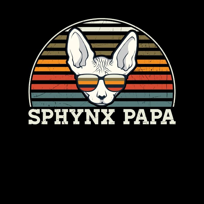 Sphynx Papa Propriétaire de chat Sphynx Cat Cadeau