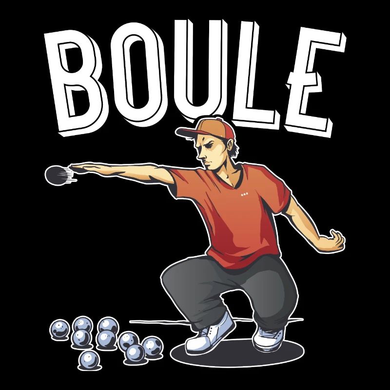 Petanque two players with boules balls boules boule