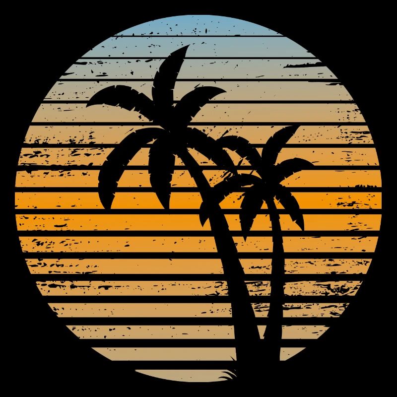 Palmier Crépuscule Strié