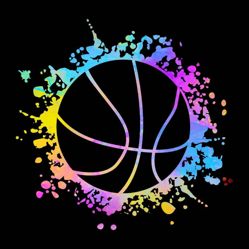 Basketball Farbspritzer Farbklecks