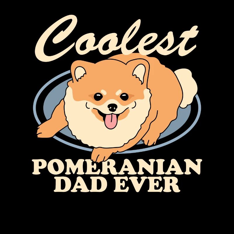 Pomeranian Dad Zwergspitz Hundehalter Geschenk
