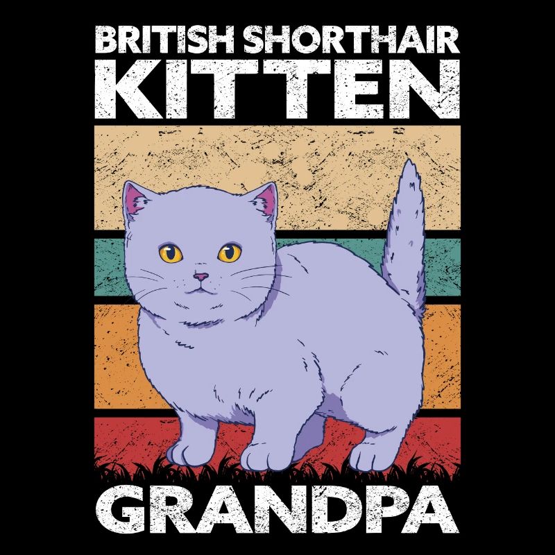 Britisch Kurzhaar Grandpa Katze Kätzchen Geschenk