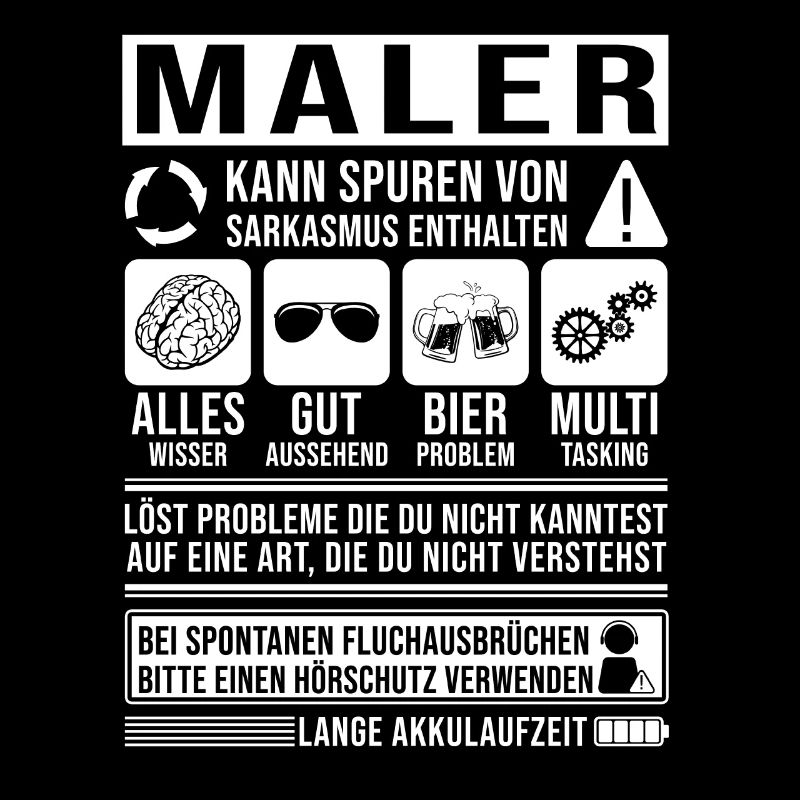 Maler Spruch lustig