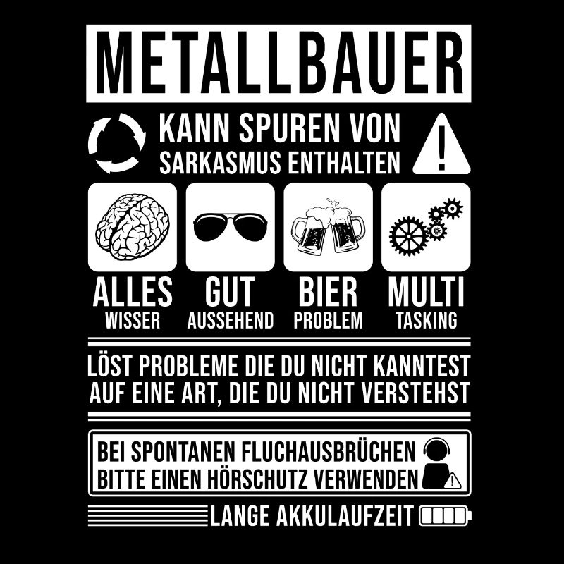 Metallbauer Spruch lustig