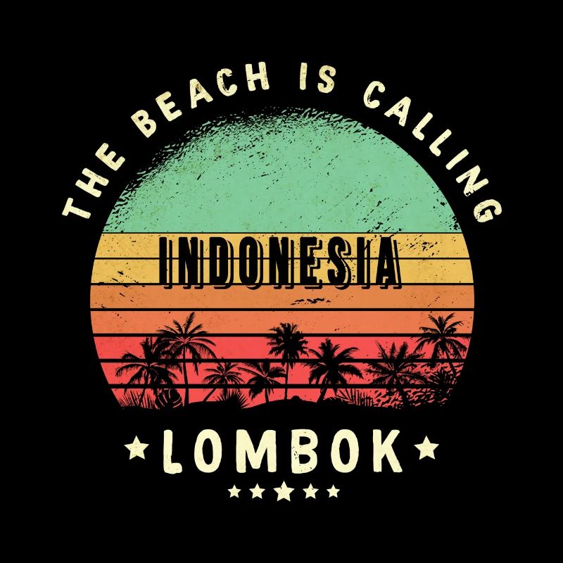 conception de plage de lombok indonésie