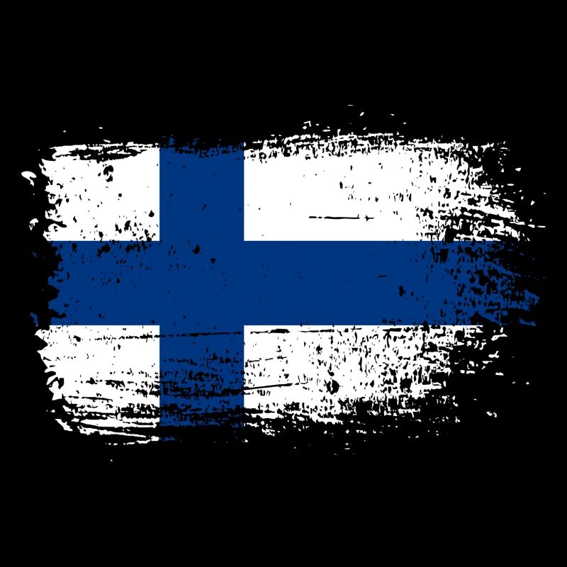 Graphique du drapeau finlandais Grunge