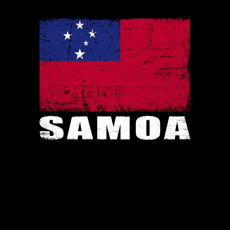 Drapeau samoa Grunge Drapeau samoa