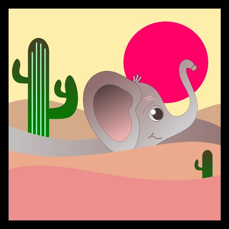 ELEPHANT DESERT LANDSCAPE - CACTI