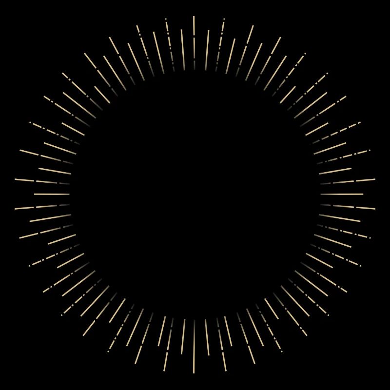 Golden Sun Ring Ray Frame