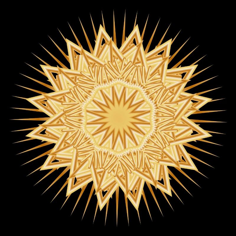 festively shining star for Christmas