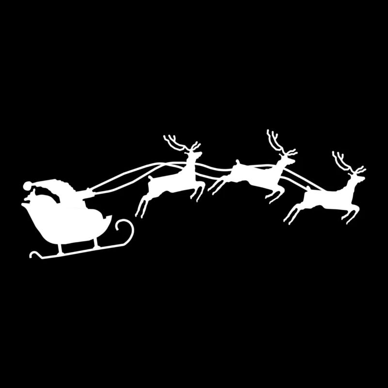 Weihnachtsmann mit Schlitten