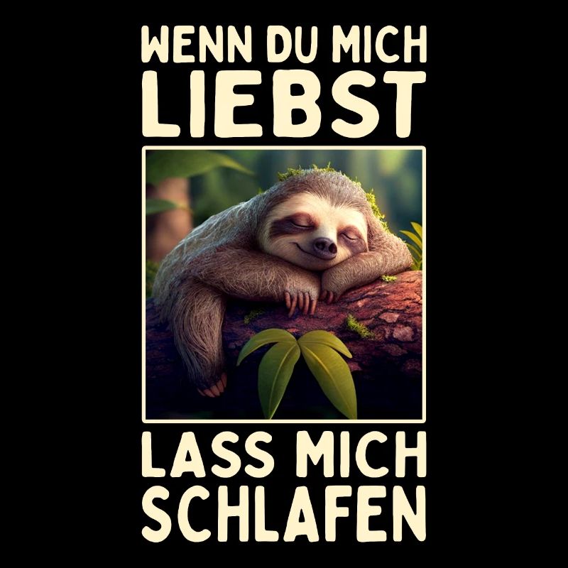 Faultier Wenn Du Mich Liebst Lass Mich Schlafen
