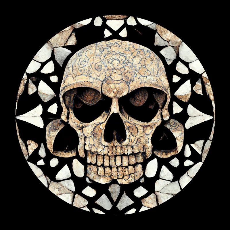 Maya-Kunst - Stammesschädel