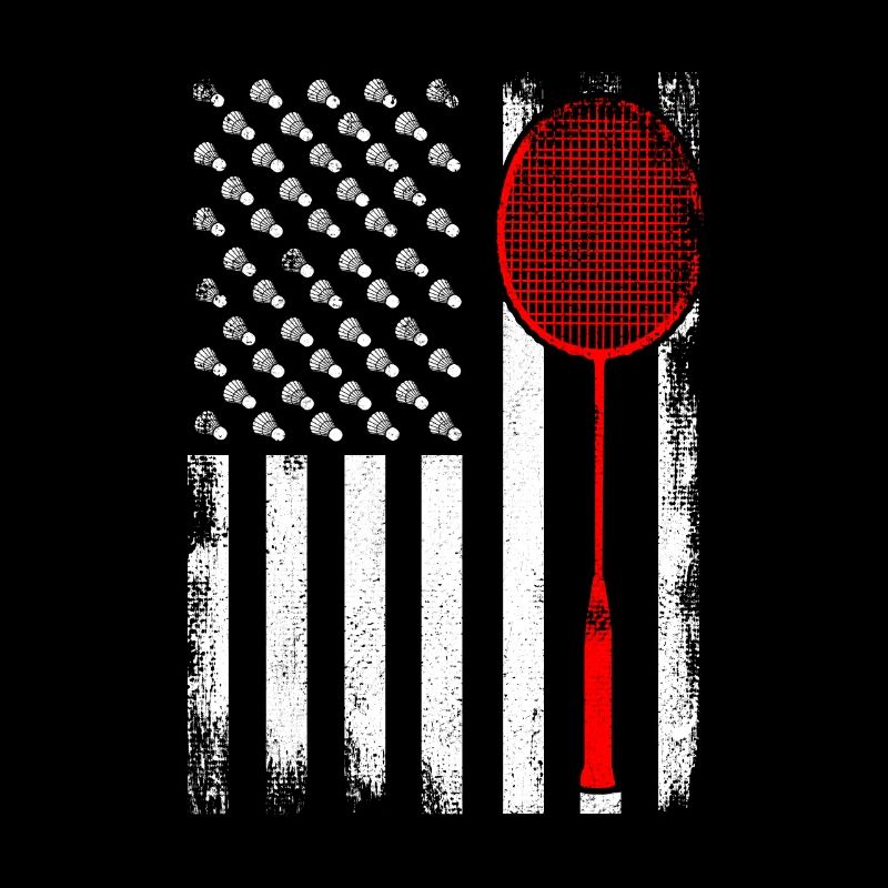 Patriotic badminton player
