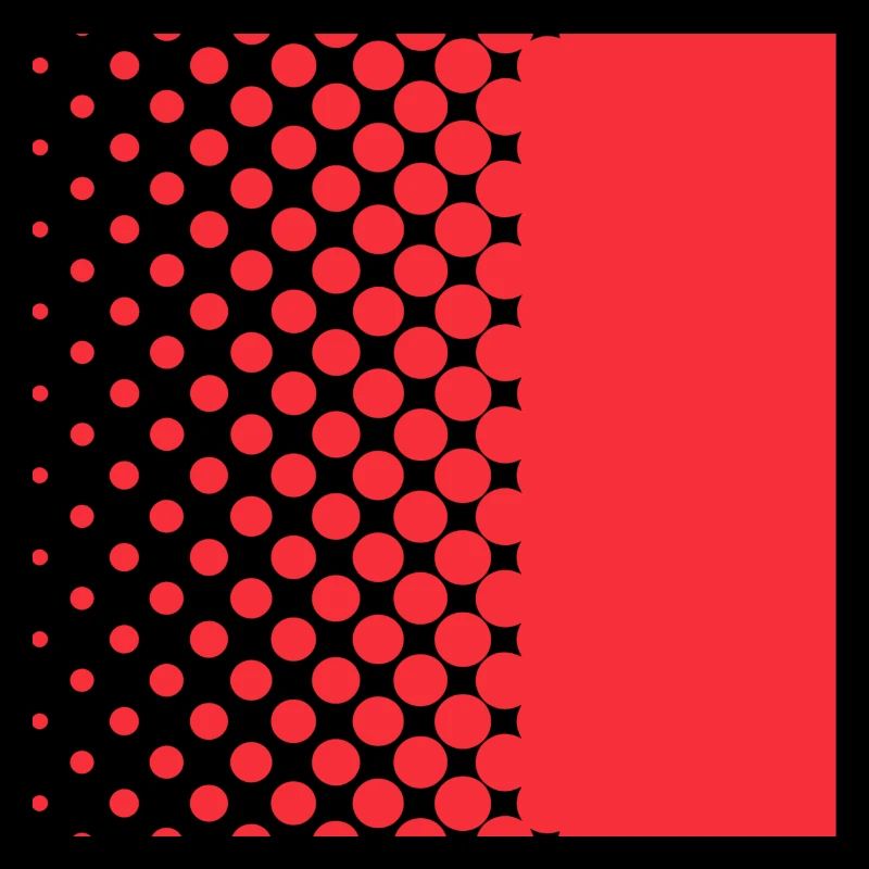 Halftone Gradient Rotes Panel
