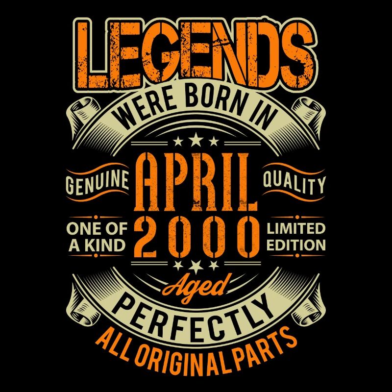 2000 Légende de l’anniversaire d’avril