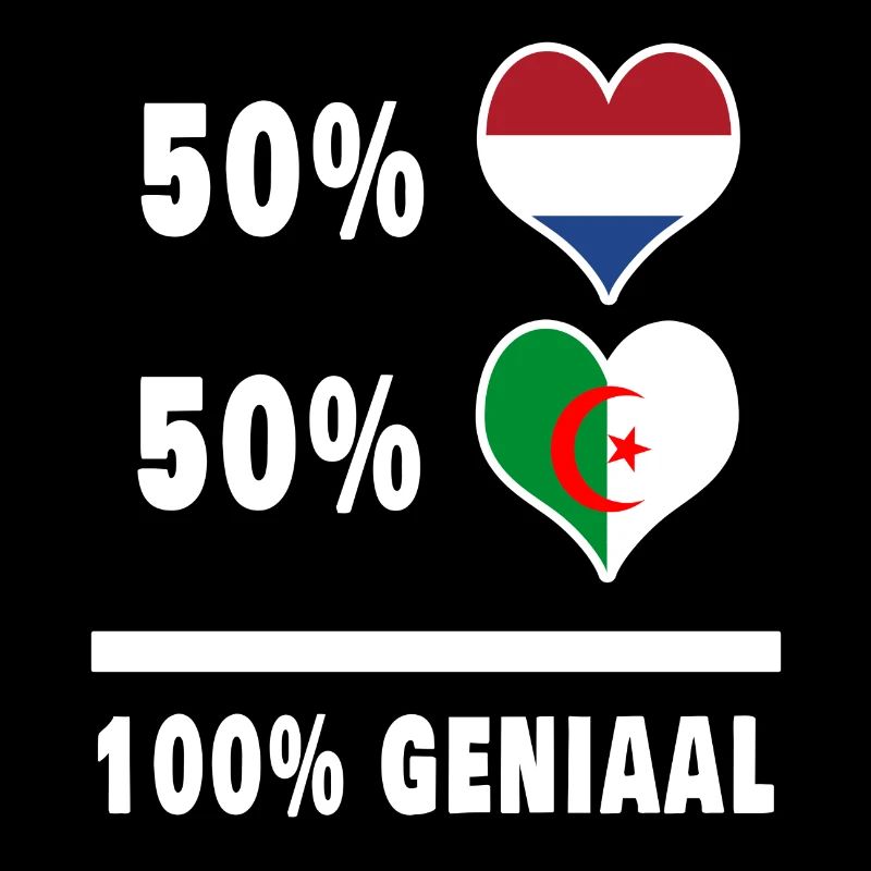 Algérie et Pays-Bas 100% Genius Flag
