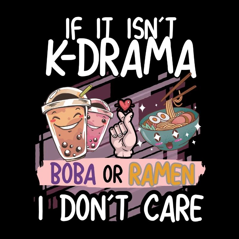 K-Drama Boba oder Ramen Design