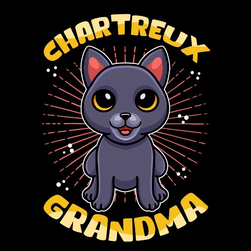 Chartreux Grandma Kartäuser Katze Geschenk