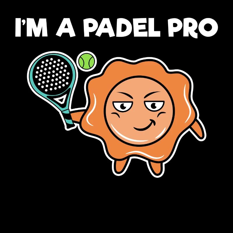 Padel Player Balls Racket Padel Game Statement