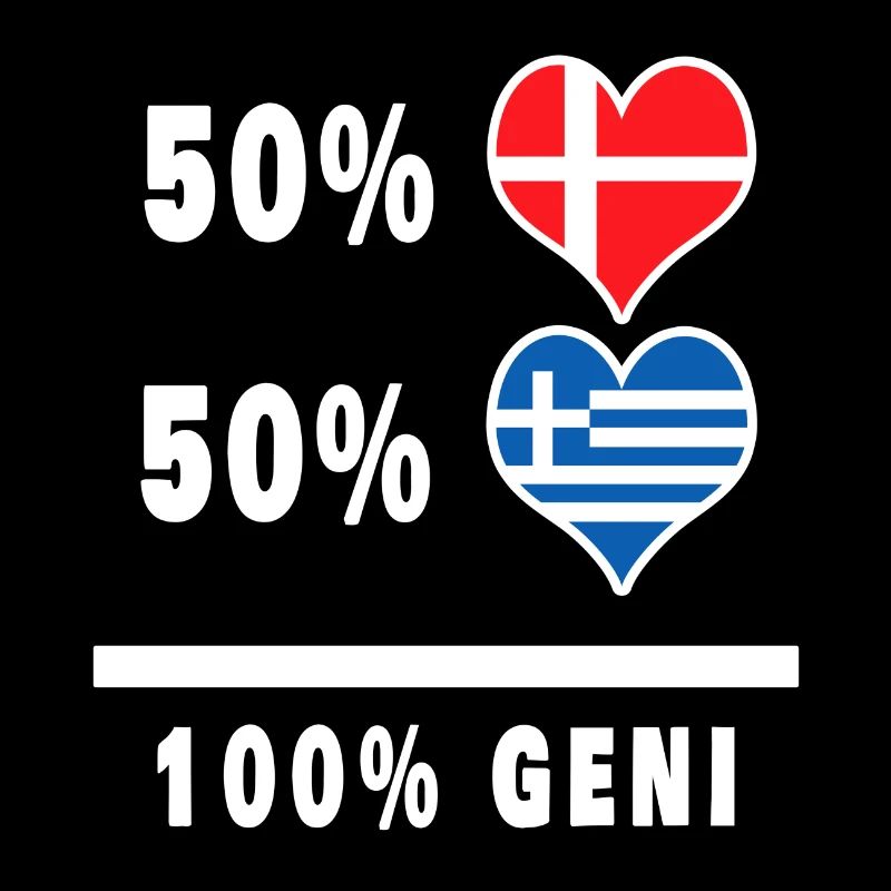 Grèce et Danemark 100% drapeau de génie