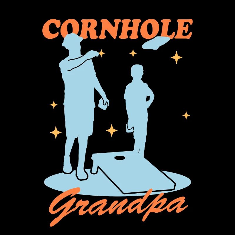 Cornhole Player Grandpa Bean Bag Blind Hole Gift