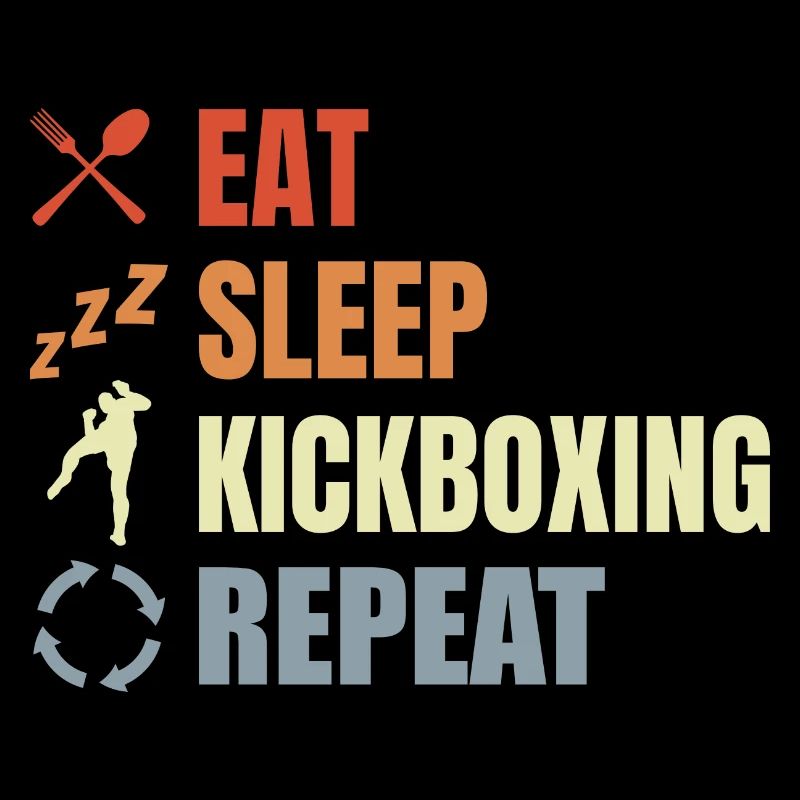 Manger du sommeil Kickbox Répéter