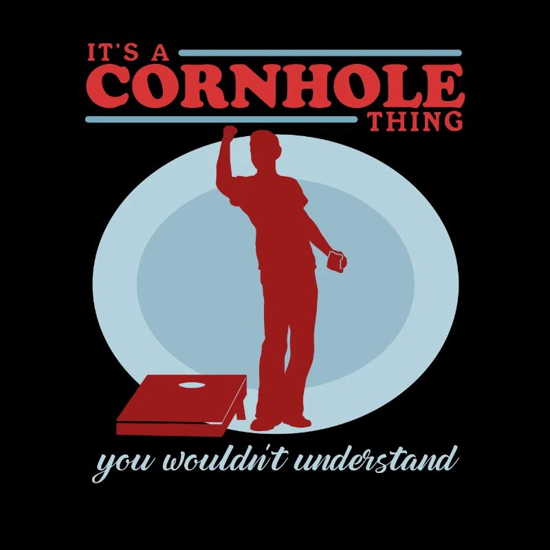 Cornhole Player Bean Bag Blind Hole Gift