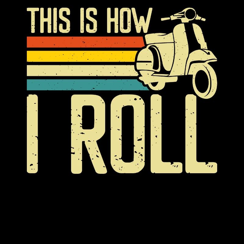 Roller Rollerfahrer Motorroller