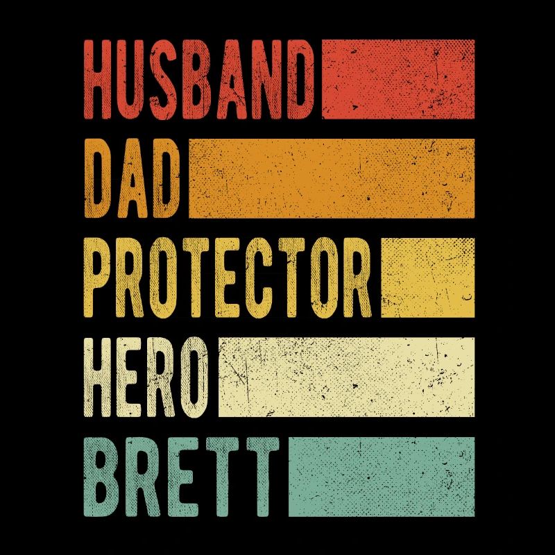 Brett Name Papa Geschenk
