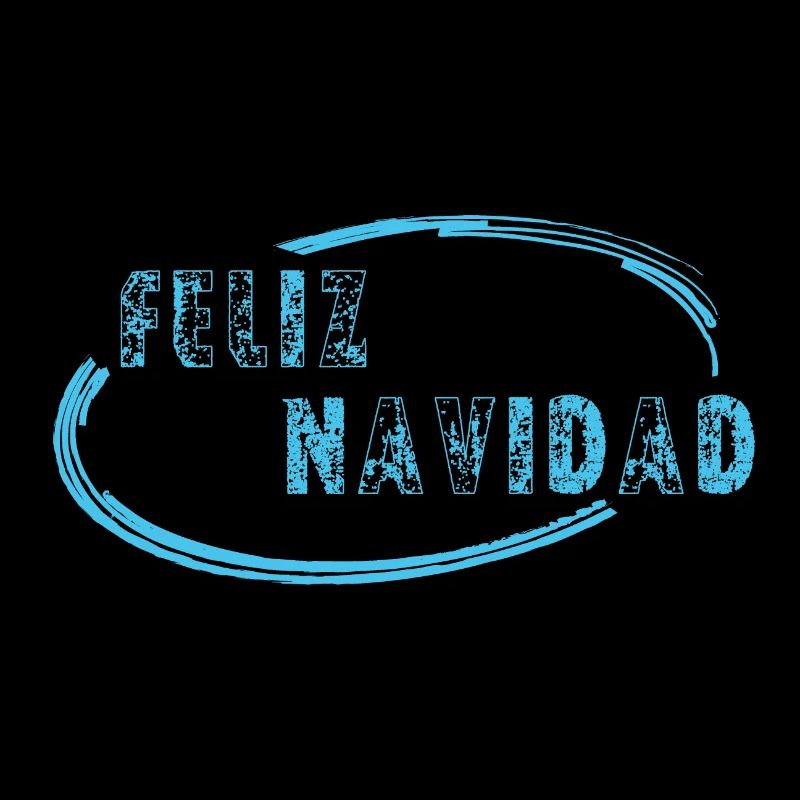 Feliz Navidad Typo with round Frame