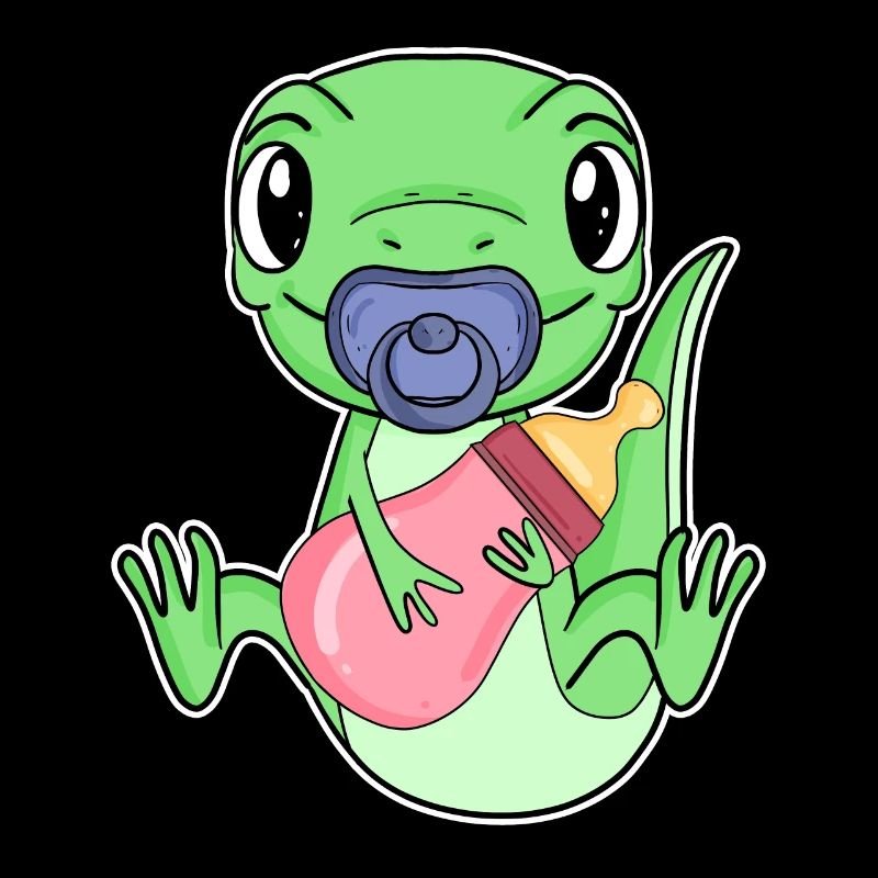 Motif de bébé lézard