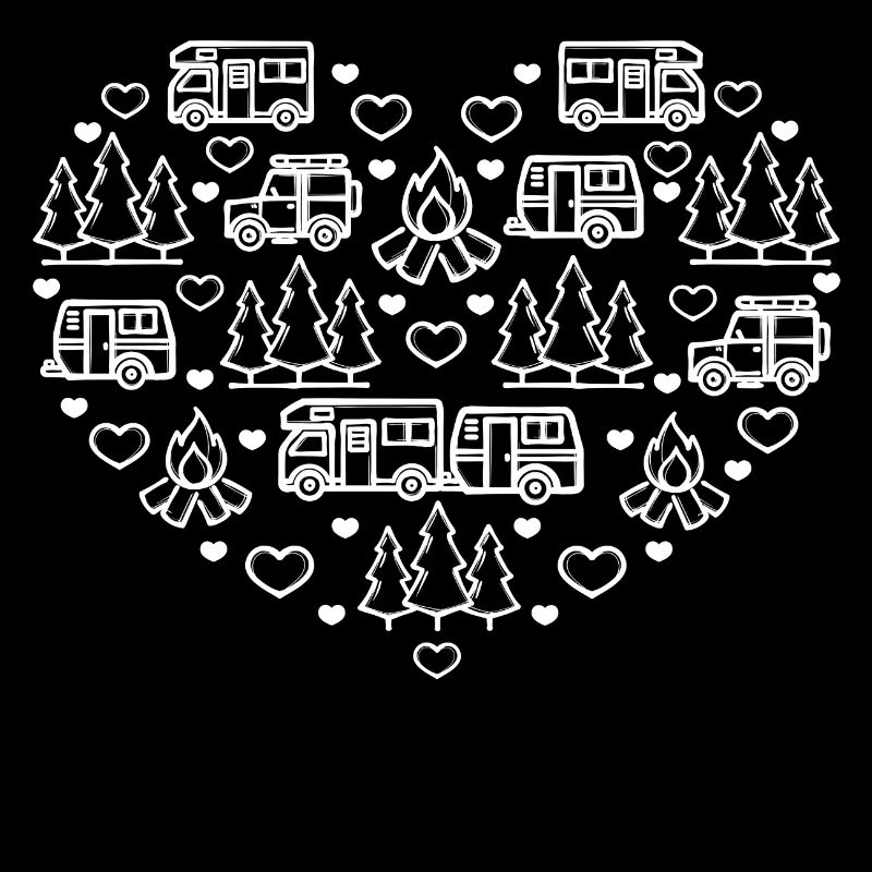 Herz Campingplatz Zelten Wohnmobil Camping Camper