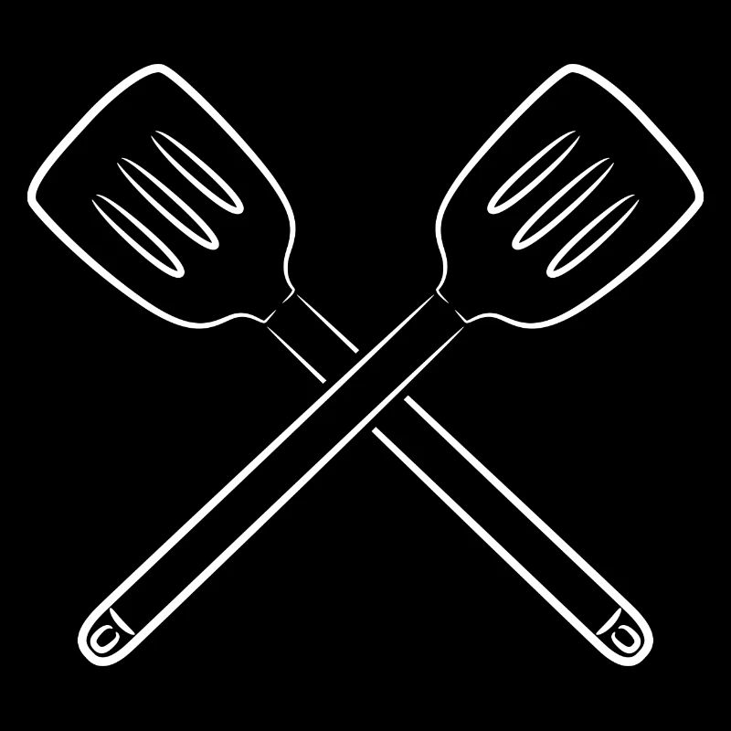 Sketch slotted spoon