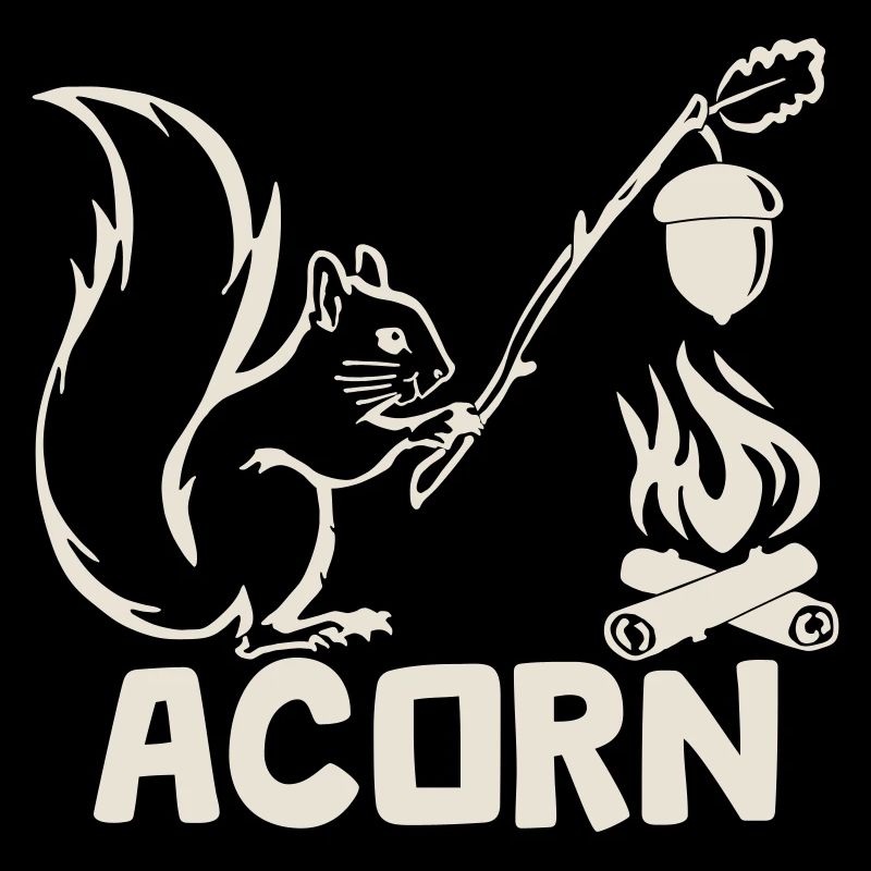 Acorn - Hungriges Eichhörnchen [Weiß]