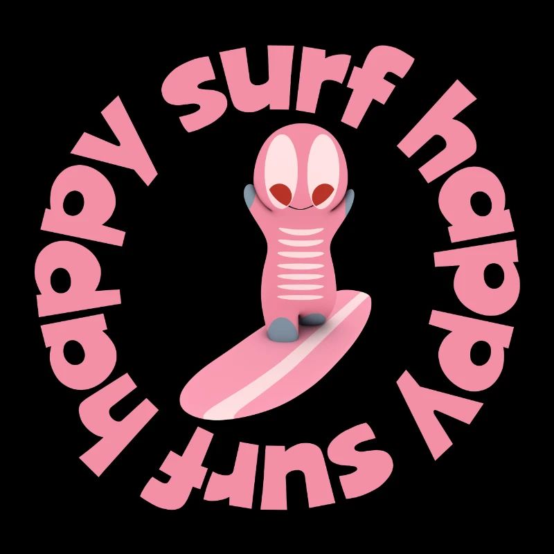 Figurine Kawaii de surf mignonne