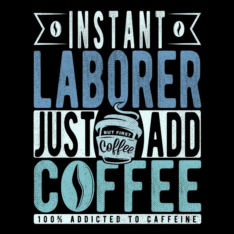 Travailleur instantané Il suffit d’ajouter du café