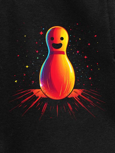 Dessin animé Bowling Retrowave