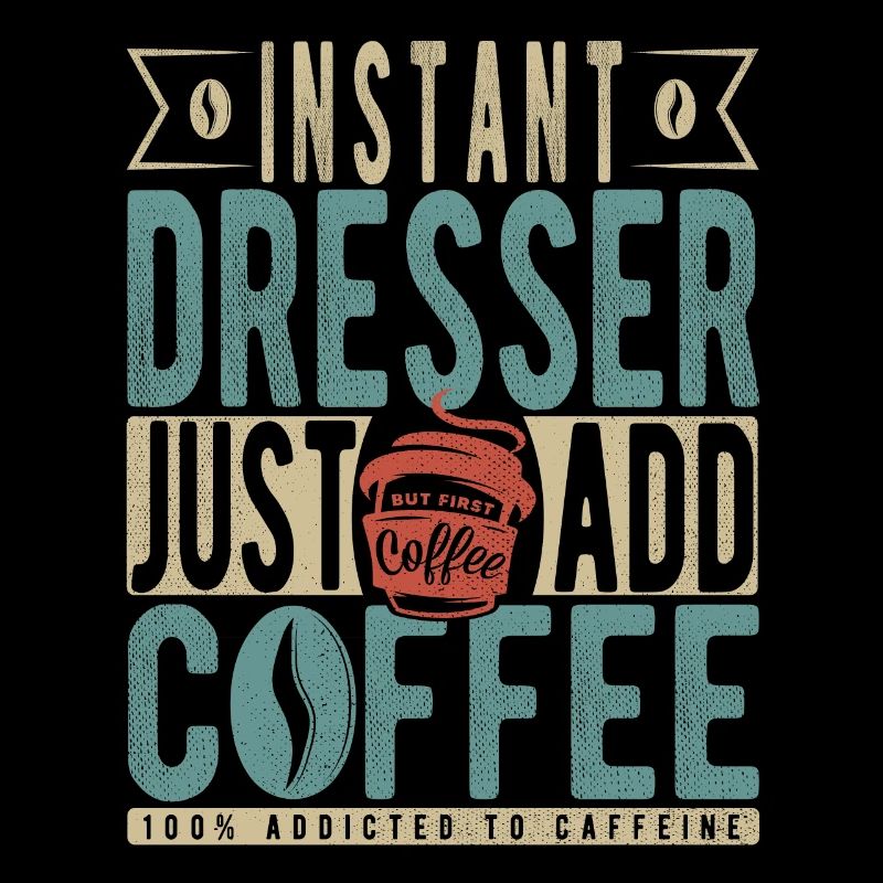 Instant-Kommode einfach Kaffee hinzufügen