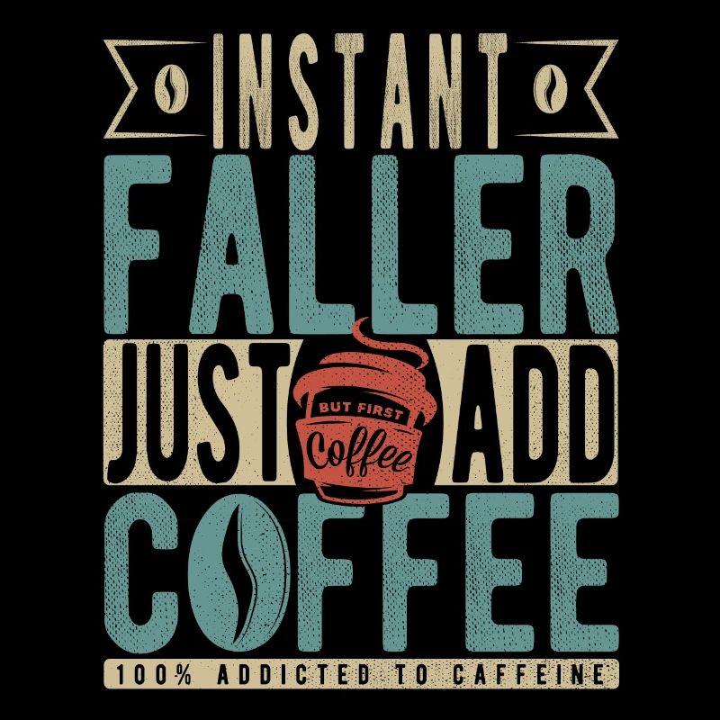 Instant Faller Einfach Kaffee hinzufügen