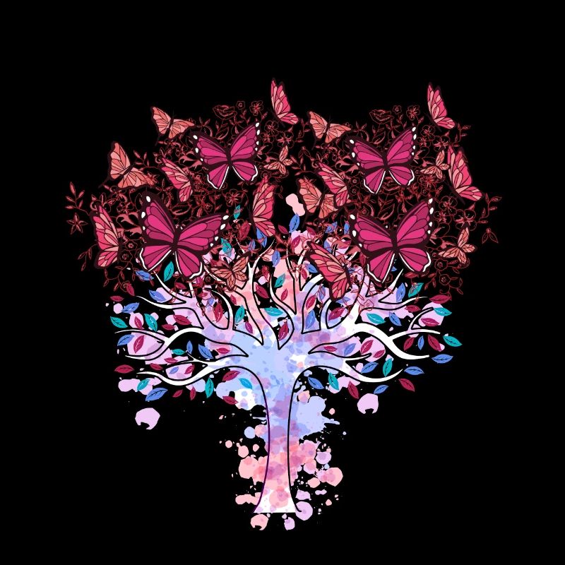 Tree, Spring, Insects, Butterflies, Nature