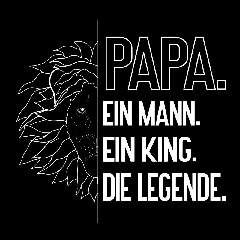 Papa King – Strong Father Lion Design