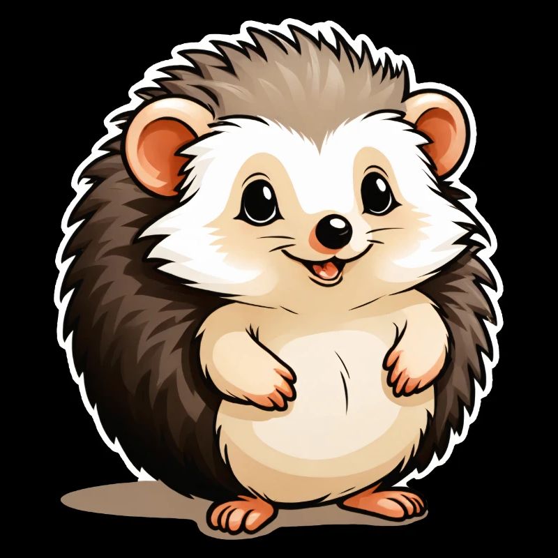 Petit hérisson mignon épineux